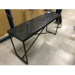 Versailles Console Table Marble B Honed + Iron 153x45x76cm