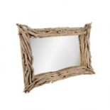 Burrow Mirror (110x110cm) Large Drift Wood 110 X 12 X 110cm