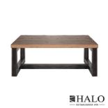 Iron Oak Coffee Table 5x3 Saloon 152.4 X 91.4 X 45cm