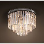 Odeon Mar 3ring Flush 50cm-Msne&M.Blk 50 X 50 X 40cm The Odeon Lighting Collection Is A Modern Day