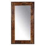 Axel Tall Mirror Natural Genuine Reclaimed Vintage Boat Wood White Wash 135 X 5 X 245cm The Axel