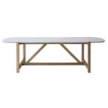 F292 Stoneleaf Dining Table Marble 201 X 95 X 76cm