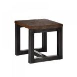 Iron Oak Lamp Table 2x2 Saloon 61 X 61 X 61cm Complete The Look Of Your Living Room With The Iron