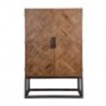 Arlington Cupboard Tall Saloon & Iron 110.5 X 54.5 X 170cm