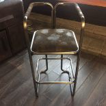 Circuit Bar Stool Black & Brushed Steel 47 X 48 X 101.5cm Connect With Friends Over Energetic