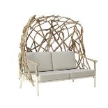 F243p Drift Wood 1 Seater Wing Chair Without Cushion 170 X 100 X 160cm