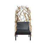 F243g Drift Wood 2seater Wing Chair Without Cushion 93 X 100 X 160cm