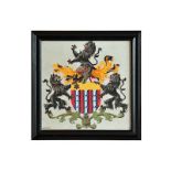 Crest Menteith Small Art Black Wood 55 X 3 X 55.5cm