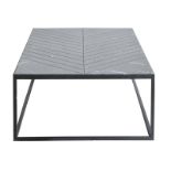 Arrow Coffee Table 140x81cm-Mar.B.Pol&M.Blk 139.6 X 80.6 X 40cm Elegant And Contemporary The Arrow