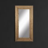 Reeded Mirror Handcrafted From Reclaimed Timber From The UK, Up To A Century Old, Sourced From