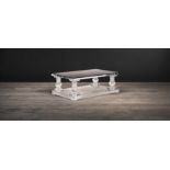 Crystalline Baluster Coffee Table 122x76cm-B.Gls&Acry 122 X 76 X 45cm