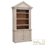 Pediment Full Bookcase Saloon 123.8 X 46 X 240cm