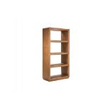 Stratford Bookcase Honey Oak & Brushed Steel 90 X 30 X 180cm The Stratford Bookcase Demonstrates How