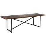 Versailles Dining Table 182x91cm Marble Honed & Iron 182 X 91 X 76cm A Great Combination Of Space