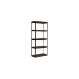 Versailles Single Bookcase Marble Honed & Iron 90 X 40 X 200cm fresh Pieces Of European Oak Are