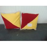 Beached Signal Cushion Large 60x604 Mixed Oscar 60 X 60 X 15cm Based On Maritime Flags From The