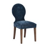 Mimosa Dining Chair Vintage Moleskin Grap & weathered Oak 47 X 56 X 100cm Inspired By The Art