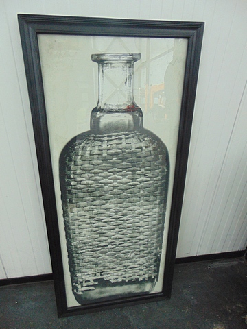 Graphics Copper Bottle 1 Black Wood 59 X 3 X 130.5cm