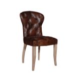 Chester Dining Chair Destroyed Black & weathered Oak 50 X 57 X 95cm A Traditional Dining Chair