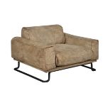 Willow Sofa 1 Seater -Warrior 116 X 95 X 69cm A Vintage Parisian Design Gets A Rugged Reinvention In