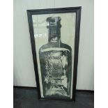 Graphics Copper Bottle 1 Black Wood 59 X 3 X 130.5cm
