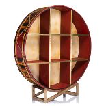 Drum Cabinet With LED Brass 60 X 63 X 60cm The Designers Regiment Collection Draws Inspiration