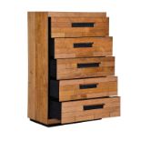 Old School Gym Chest Sm-R.Map.Strip 80 X 44.7 X 82.4cm The Old School Gym Cabinetry Collection,