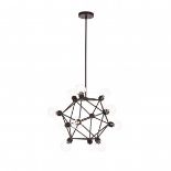 Celestial Large Pendant 70cm Matt Black 70 X 70 X 58cm The Celestial Orb Crystal Chandelier Is