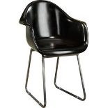 Regatta Bucket Chair Vintage Fibreglass Black 60 X 62 X 88.5cm An Homage To Navy Signalling Flags
