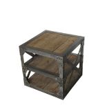 Scaffolding Lamp Table -Vintage Iron 60 X 60 X 60cm The Designer Scaffolding Lamp Table Each Piece