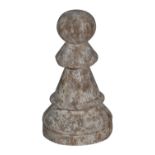 Veg Rack Chess Pawn(12")-Old Distemper(X4) 16.5 X 16.5 X 30.5cm