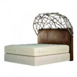 Cocoon Headboard High (183cm Width)-Drift Rebel 195 X 136 X 16cm