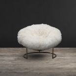 Cave Chair-Yeti Whi & D.Raw& Iron 89 X 84 X 67cm A Wild Little Cocktail Chair sometimes The