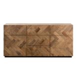 Dancefloor Sideboard 160x46cmlarge Parquet Oak 160 X 46 X 76cm The Dancefloor Cabinetry Collection