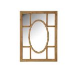 French Farmhouse Windows Mirror (95x90)-Genuine English Relcaimed Timber 120 X 4 X 90cm