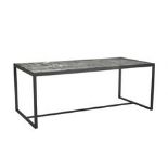 Butterfly Dining Table Acrylic & Plated Black 197.4 X 92.4 X 75cm
