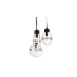 Mercury Small Ball Pendant Clear & Matt Black