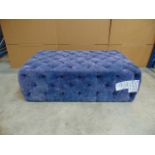 Benson Footstool Medium Vintage Moleskin Maritime 130 X 80 X 43.5cm The Benson Footstool