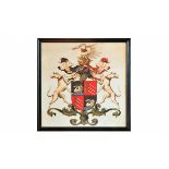 Crest Macduff Small Art Black Wood 55 X 3 X 55.5cm Historically-Inspired Print Sourced From