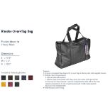 Rhodes Over Flap Bag Library Black 45 X 14 X 28cm