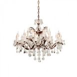 Crystal Small Chandelier 46cm Black & Gold 46 X 46 X 55cm the Crystal Chandelier From The