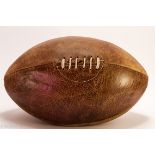Sport Rugby Ball Black With Stand 30 X 18 X 30cm