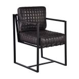 Grid Dining Chair Antique Black & Matt Black A Comfortable And Stylishly Retro Seating Solution
