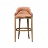 Caza Bar Stool Retro Sand & weathered Oak A Small Compact Bar Stool A Mix Of A Modern Seat Shape And