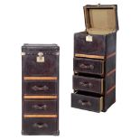 Winchester Tall Chest Black Steel 52 X 41.5 X 122cm The Winchester Tall Chest Has Three Deep Drawers