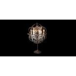 Crystal Candle Table Lamp Wo Wiring-Antique Rust 42 X 42 X 80cm