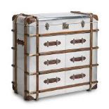 Globetrekker Chest Large -W.Maq & Blue.D.T 104 X 55 X 131.5cm