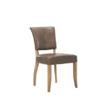 Pimlico Dining Chair Pampus Nut & weathered Oak 51 X 65 X 89cm