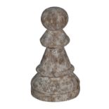 Uncle David Chess Pawn (12in) 16.5 X 16.5 X 30.5cm After One Of The Designers Skilled Craftsmen