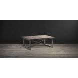 Axel Mk2 Coffee Table 152x91cm Natural Genuine Reclaimed Vintage Boat Wood Natural 152.4 X 91.4 X